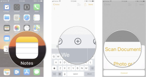 scan doc using iphone 8 quickly