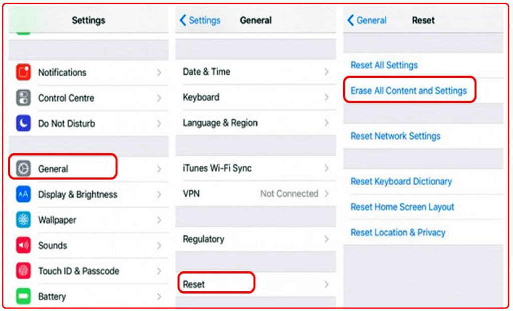 how to factory reset iphone 8
