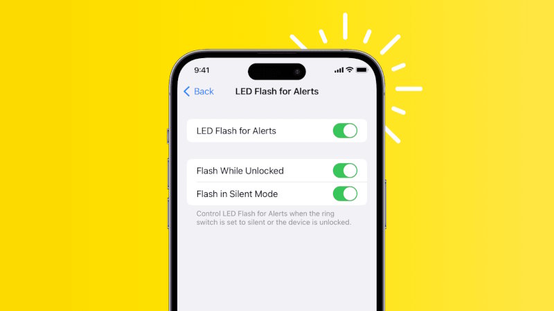 How do you turn on the flash notification on iPhone 11
