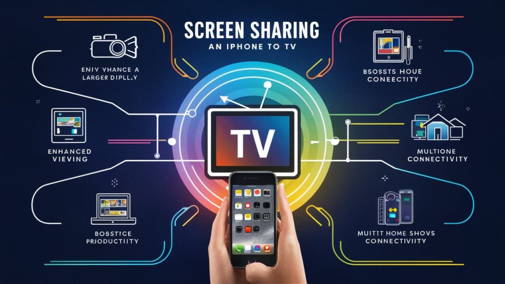 Steps to screen share iPhone to TV
